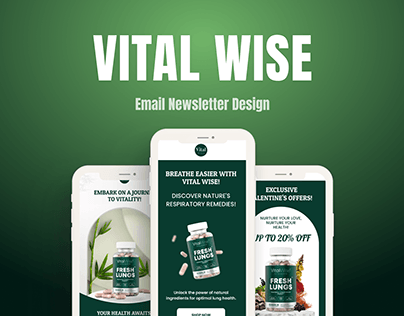 Email Newsletter Design for Vital Wise Brand