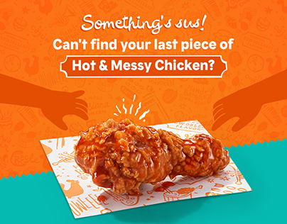 Popeyes World Sibling day creative post