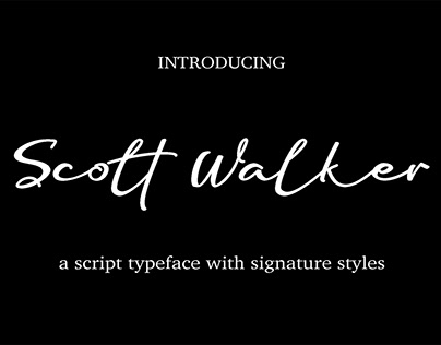 Scott Walker Signature Font