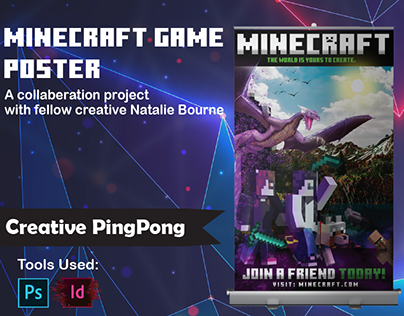 Minecraft Game Poster - Creative Pingpong
