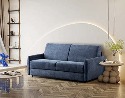 Sofa bed - 3d visualization
