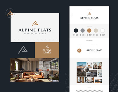 Alpine Flats Apartment Branding