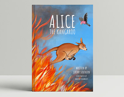 Alice the kangaroo - children's book illustrations
