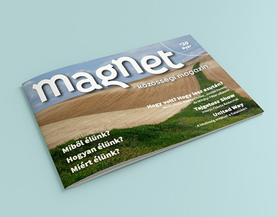 Magnet Community Magazine layout design and editing