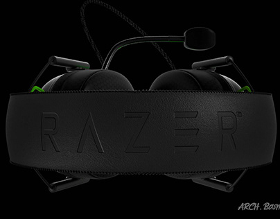 razer headset 3d model