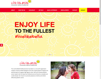 Live Like Bella web copy