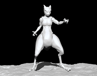 Mewtwo - Pokemon / 3D FanArt