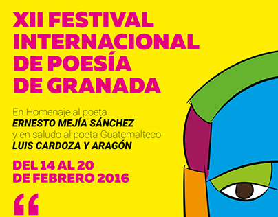 Afiche Festival Internacional de Poesía Granada 2016