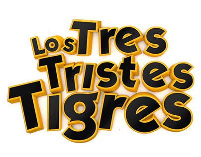"Los Tres Tristes Tigres" 3D Logo