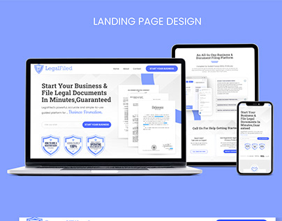 Legal Filed Landing Page Design