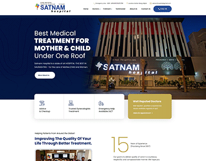 Website Designing for Satnam Hospital