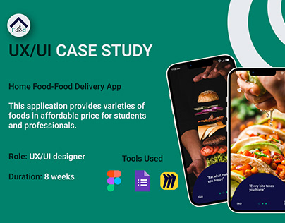 Home Food-Food Delivery App-UX/UI Case Study
