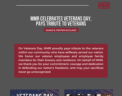 MMR Celebrates Veteran's Day