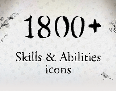 1800+ Skills and Abilities Ink icons