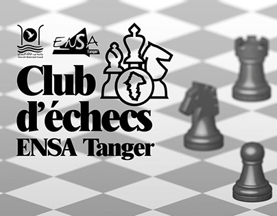 Logo & poster designs - Chess club of ENSA Tangier