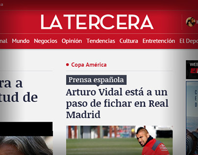 Nuevo sitio LaTercera.com