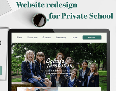 Website redesign for Private School