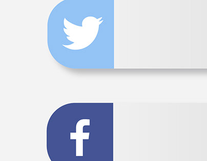 conter facebook and twitter Motion Graphic