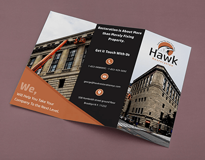 Hawk Restroration Brochure Design