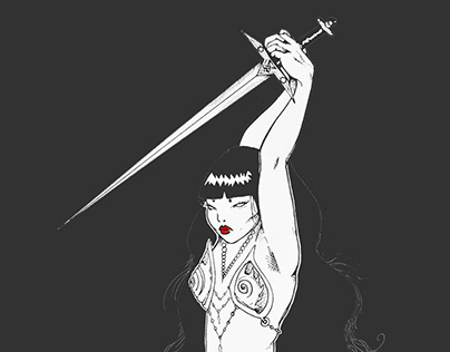 Priestess with Sword