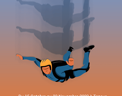 Skydiving Poster Design