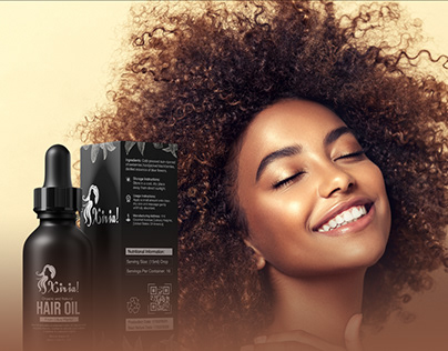 Packaging Design For Hair Oil Brand
