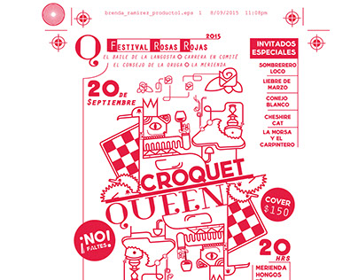 Flyer "Croquet Queen"