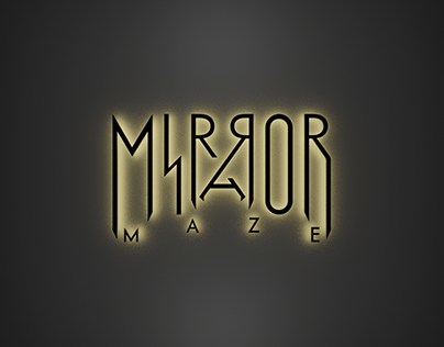 Mirror Maze Logo Design with 3D Renders