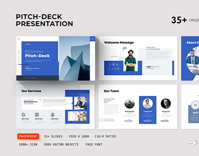 Business Pitch Deck PowerPoint Presentation Template