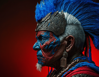 Asia Old Warrior Chief