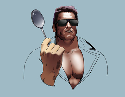 Terminator with a spoon