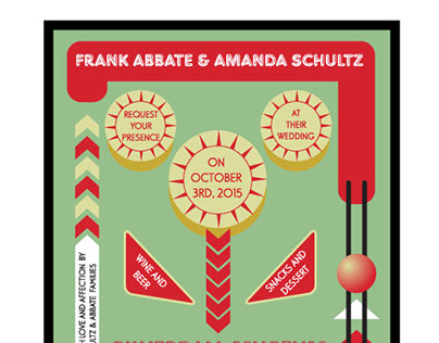 Abbate - Schultz wedding invitations