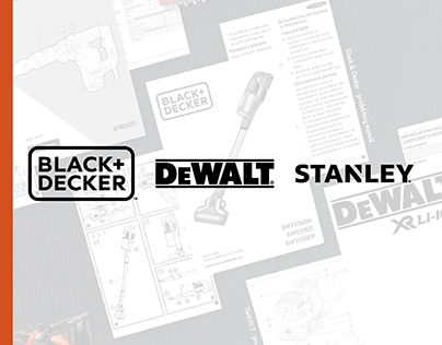 Black & Decker, DeWALT, Stanley | DTP práce