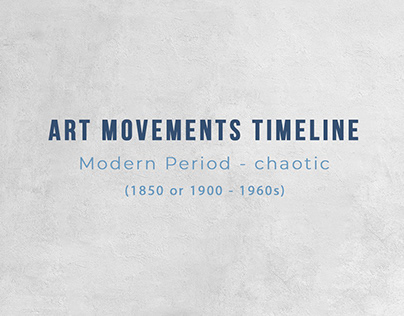 ART MOVEMENTS TIMELINE