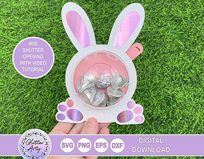 EASTER BUNNY CANDY HOLDER SVG