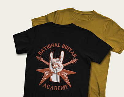 National Guitar Academy (NGA) T-shirt Design