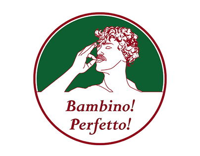 Логотип для итальянского ресторана "Bambino! Perfetto!"