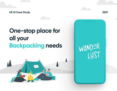 Wanderlust - Application for backpackers | UX UI Design