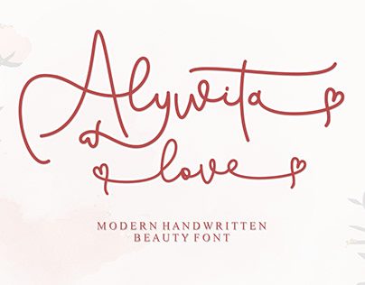 Alywita Love - Lovely Font