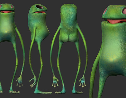 This is a frog sculture based in concept by Dan Seddon.