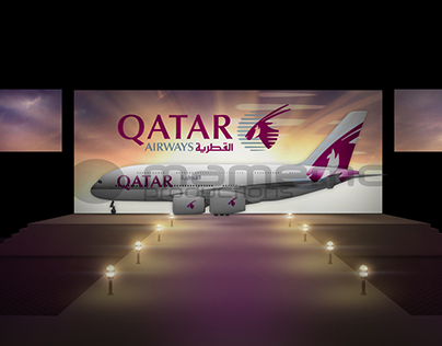 Qatar Airways A380 Launch Show Stage