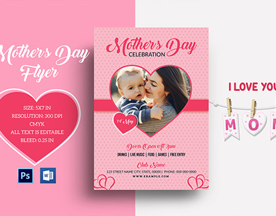 Mothers Day Invitation Template