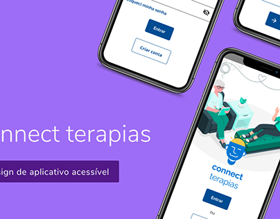 Project thumbnail - Connect terapias - Design de app acessível