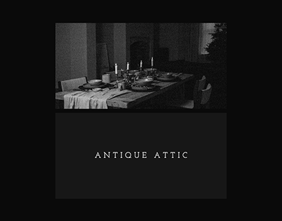ANTIQUE ATTIC | Website design concept