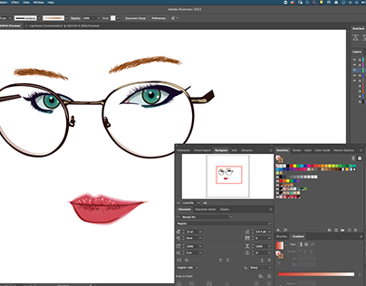Current Adobe Illustrator Portrait in progress