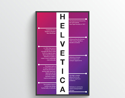 Helvetica Infographic Poster