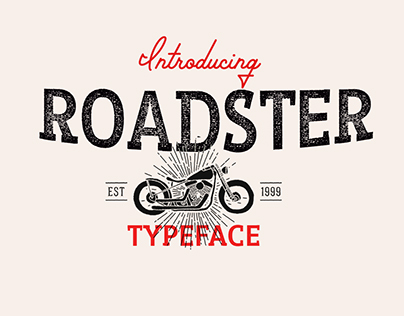 Roadster Typeface(FREE)