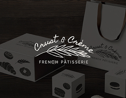 Crust & Crème - French Pâtisserie Branding