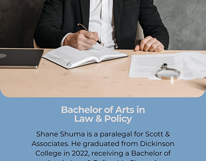 Shane Shuma - Bachelor of Arts in Law & Policy