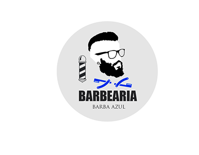 Criação de logotipo Barbearia Barba Azul